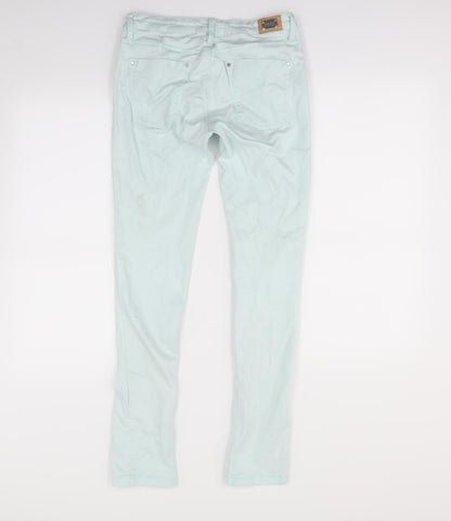 Zara Womens Green   Skinny Jeans Size M L28 in
