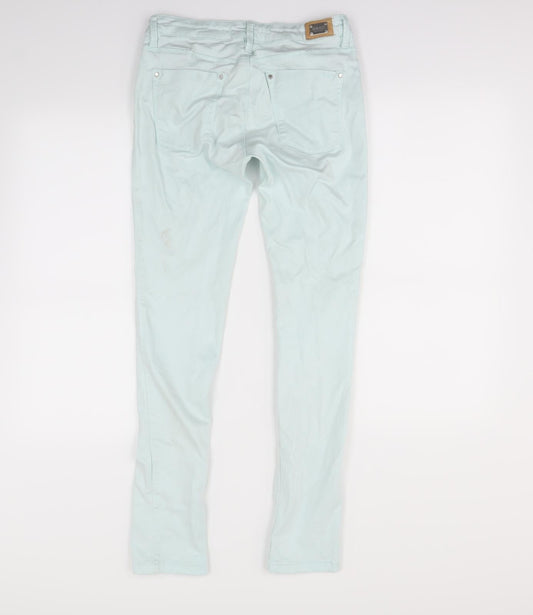 Zara Womens Green   Skinny Jeans Size M L28 in
