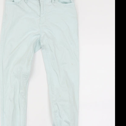 Zara Womens Green   Skinny Jeans Size M L28 in