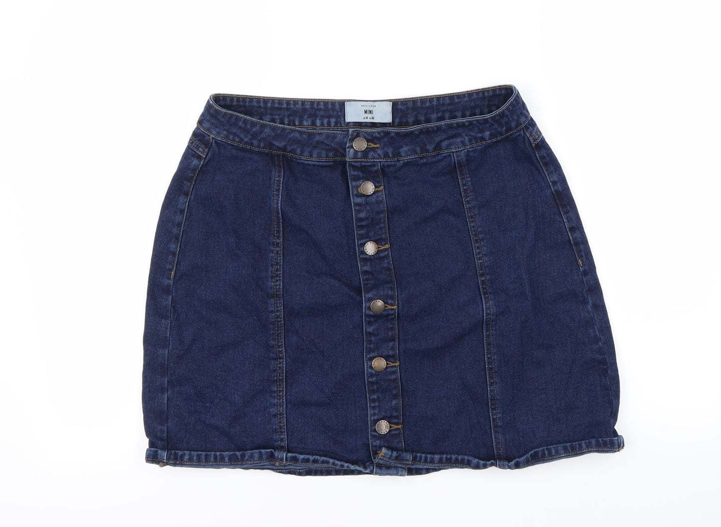 new look  Womens Blue   Mini Skirt Size 14