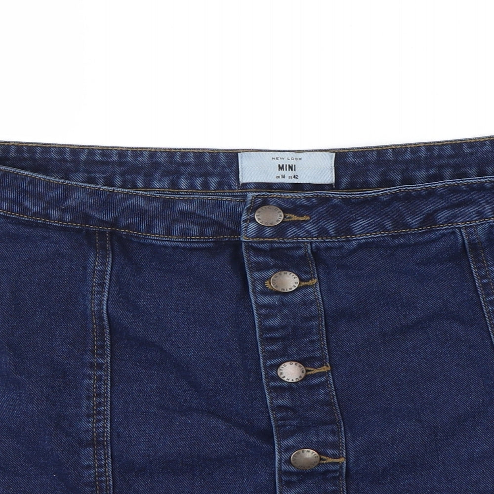 new look  Womens Blue   Mini Skirt Size 14
