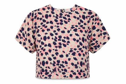 First Avenue Womens Multicoloured Animal Print  Basic Blouse Size 14