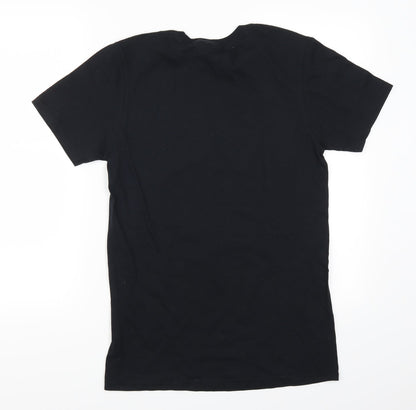 Mens UK Size S Gildan Black  T-Shirt