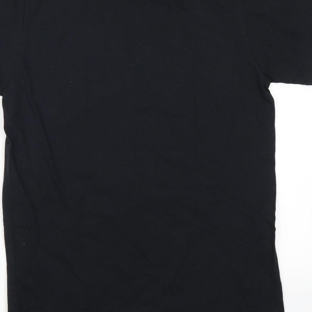 Mens UK Size S Gildan Black  T-Shirt