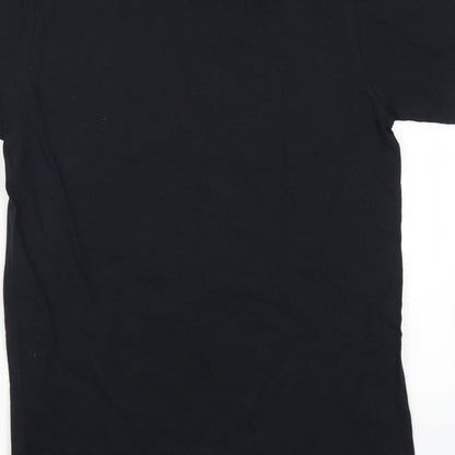 Mens UK Size S Gildan Black  T-Shirt
