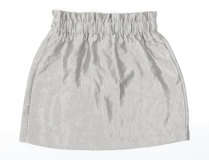 H&M Womens Grey   Mini Skirt Size 10
