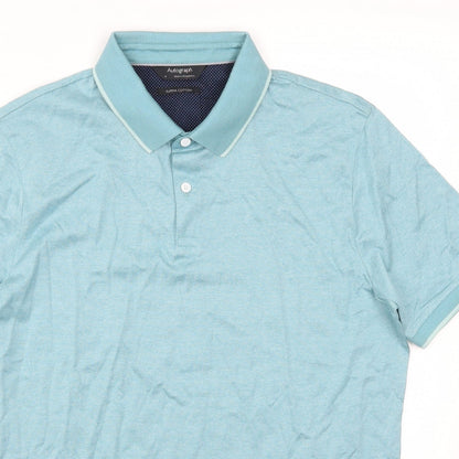 Marks and Spencer Mens Blue    Polo Size M