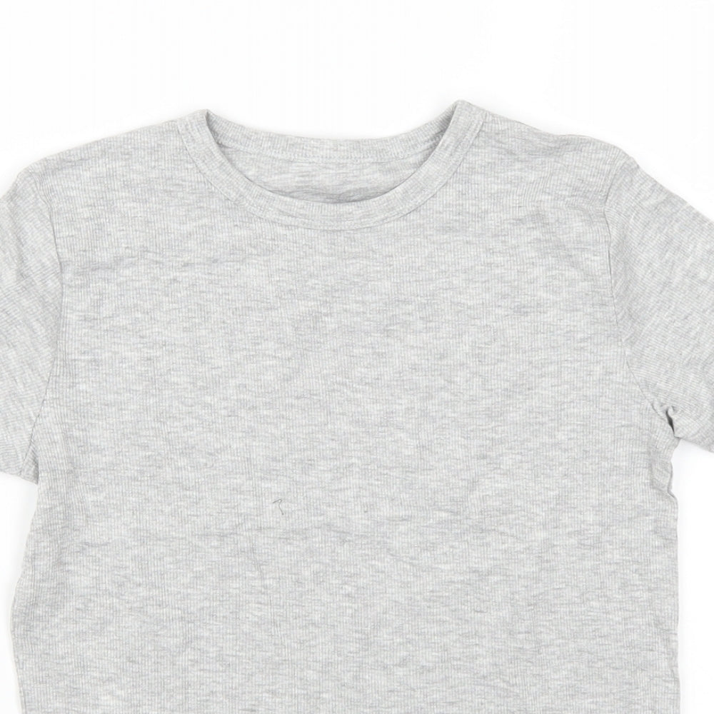 NEXT Girls Grey   Basic T-Shirt Size 9-10 Years