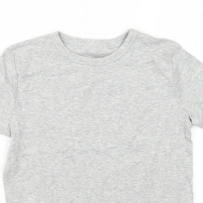NEXT Girls Grey   Basic T-Shirt Size 9-10 Years