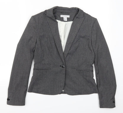 H&M Womens Grey   Jacket Suit Jacket Size 10