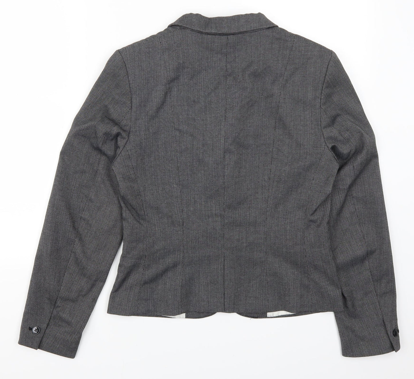 H&M Womens Grey   Jacket Suit Jacket Size 10