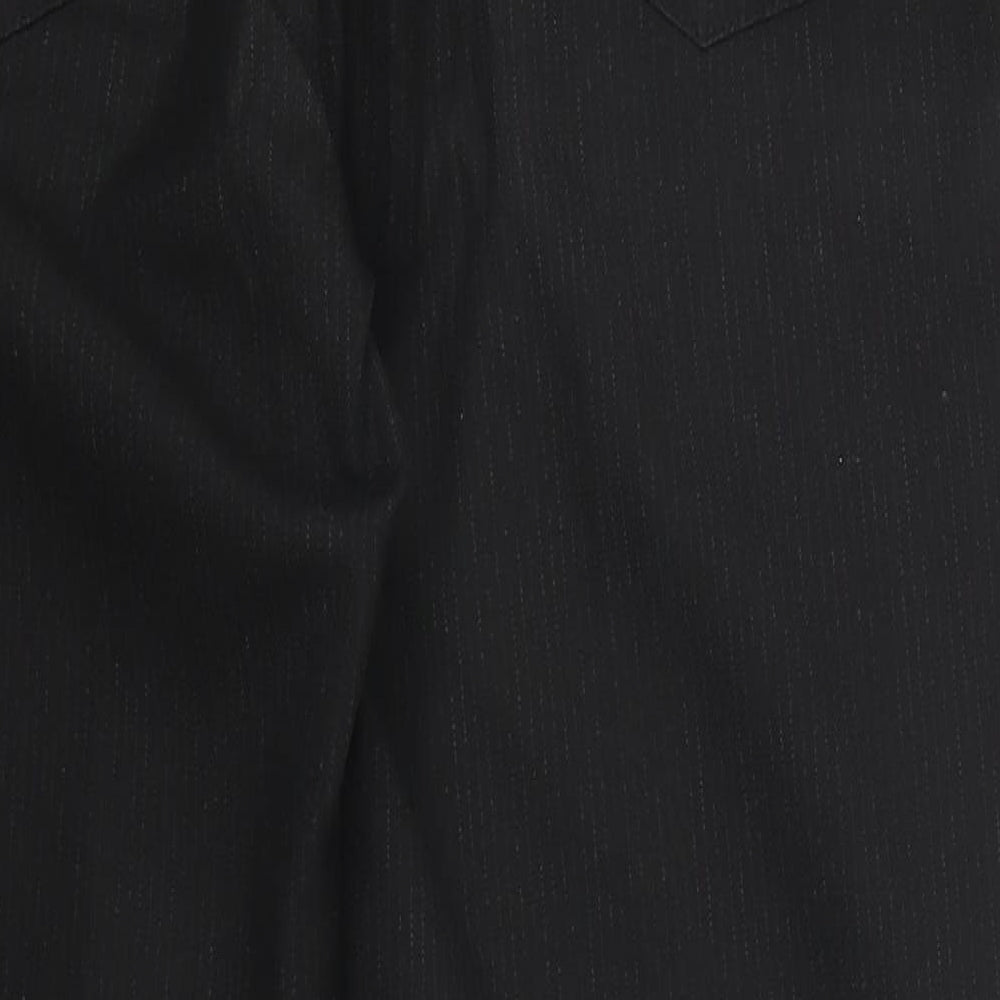 Preworn Mens Black Striped  Trousers  Size 32 L29 in