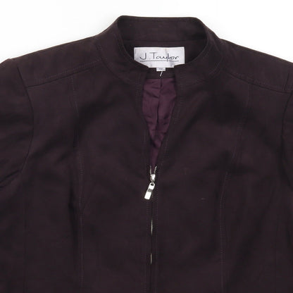 J Taylor Womens Purple   Jacket  Size 14