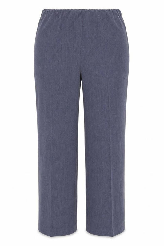 Womens UK Size 12 Classic Regular Fit  Blue Trousers