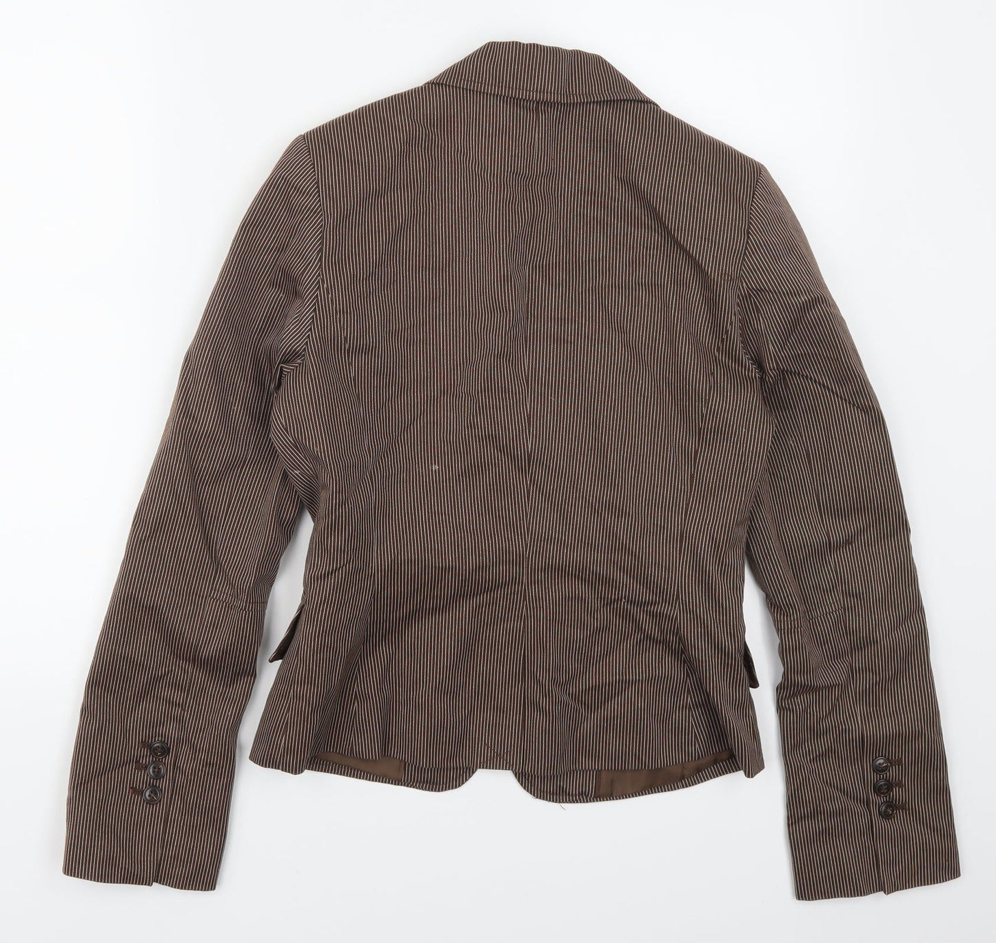 Womens UK Size 8 H&M Regular Brown Suit Jacket