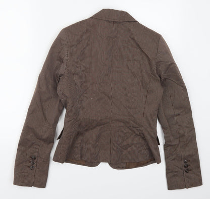 Womens UK Size 8 H&M Regular Brown Suit Jacket
