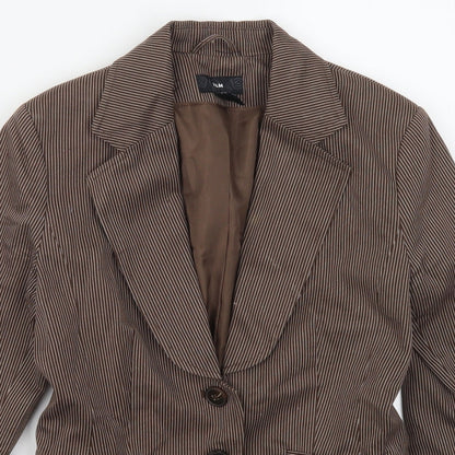 Womens UK Size 8 H&M Regular Brown Suit Jacket