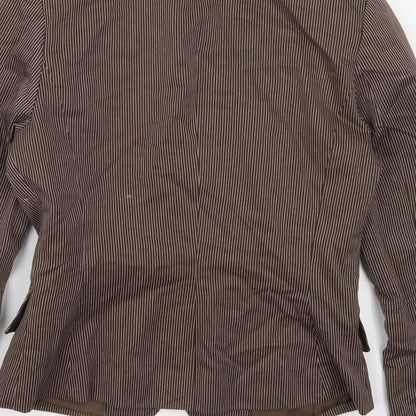 Womens UK Size 8 H&M Regular Brown Suit Jacket