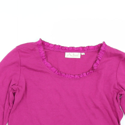 Adinin Womens Pink   Basic T-Shirt Size M