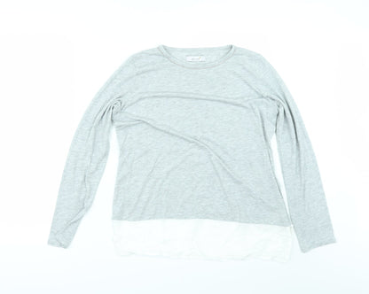 Womens UK Size 12 Per Una Grey Basic T-Shirt