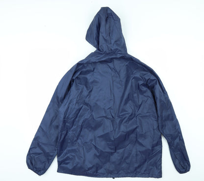 Womens UK Size S rainy days Blue Rain Coat