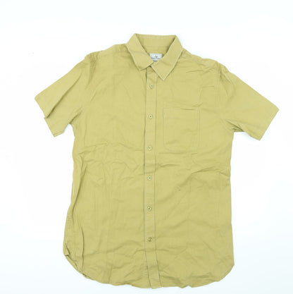 Samuel Windsor Mens Yellow    Button-Up Size L
