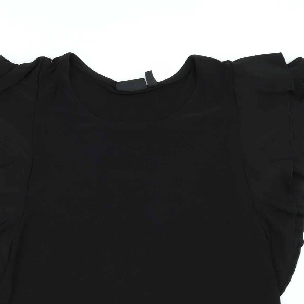 Attitudes Womens Black   Tunic Blouse Size L