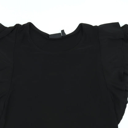 Attitudes Womens Black   Tunic Blouse Size L
