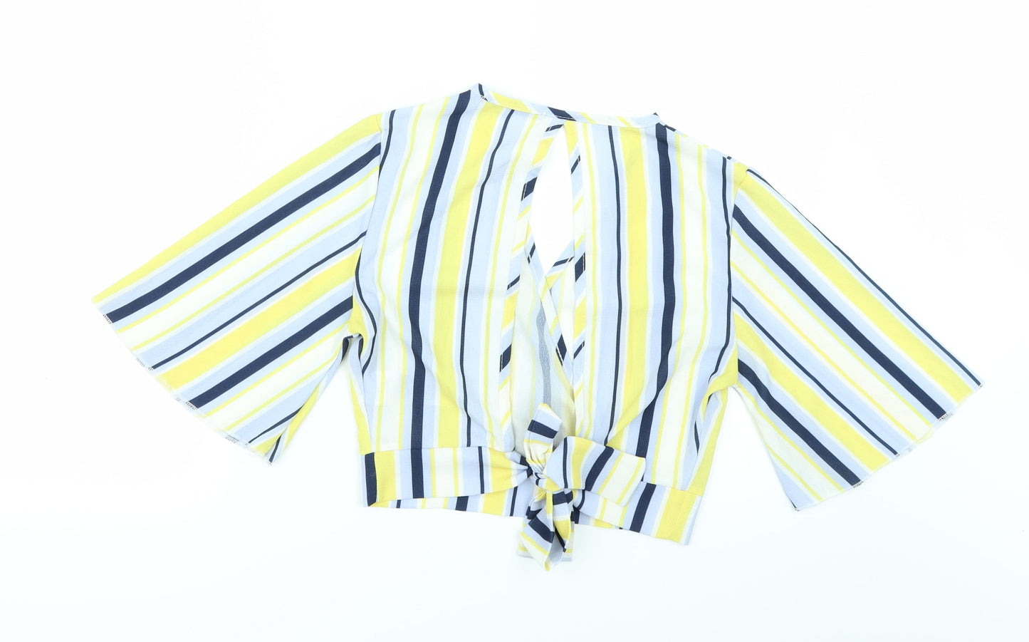 Womens UK Size 10 Quiz Multicoloured Cropped Blouse