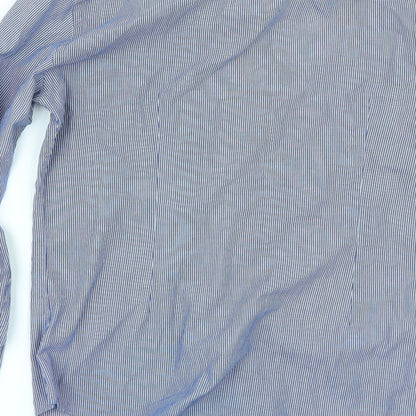 Mens UK Size 14.5 Limited Collection Blue  Button-Up Long Sleeve Casual Shirt