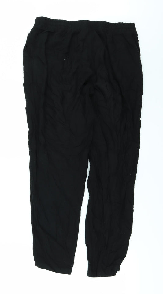 Womens UK Size 8 H&M Regular Fit  Black Trousers