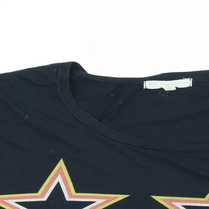 Truly Madly Deeply Womens Black   Cropped T-Shirt Size S