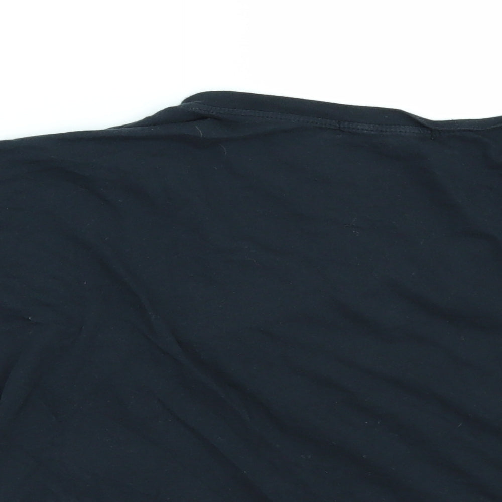 Truly Madly Deeply Womens Black   Cropped T-Shirt Size S