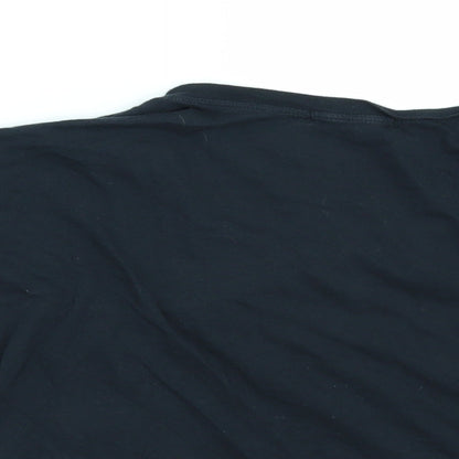 Truly Madly Deeply Womens Black   Cropped T-Shirt Size S