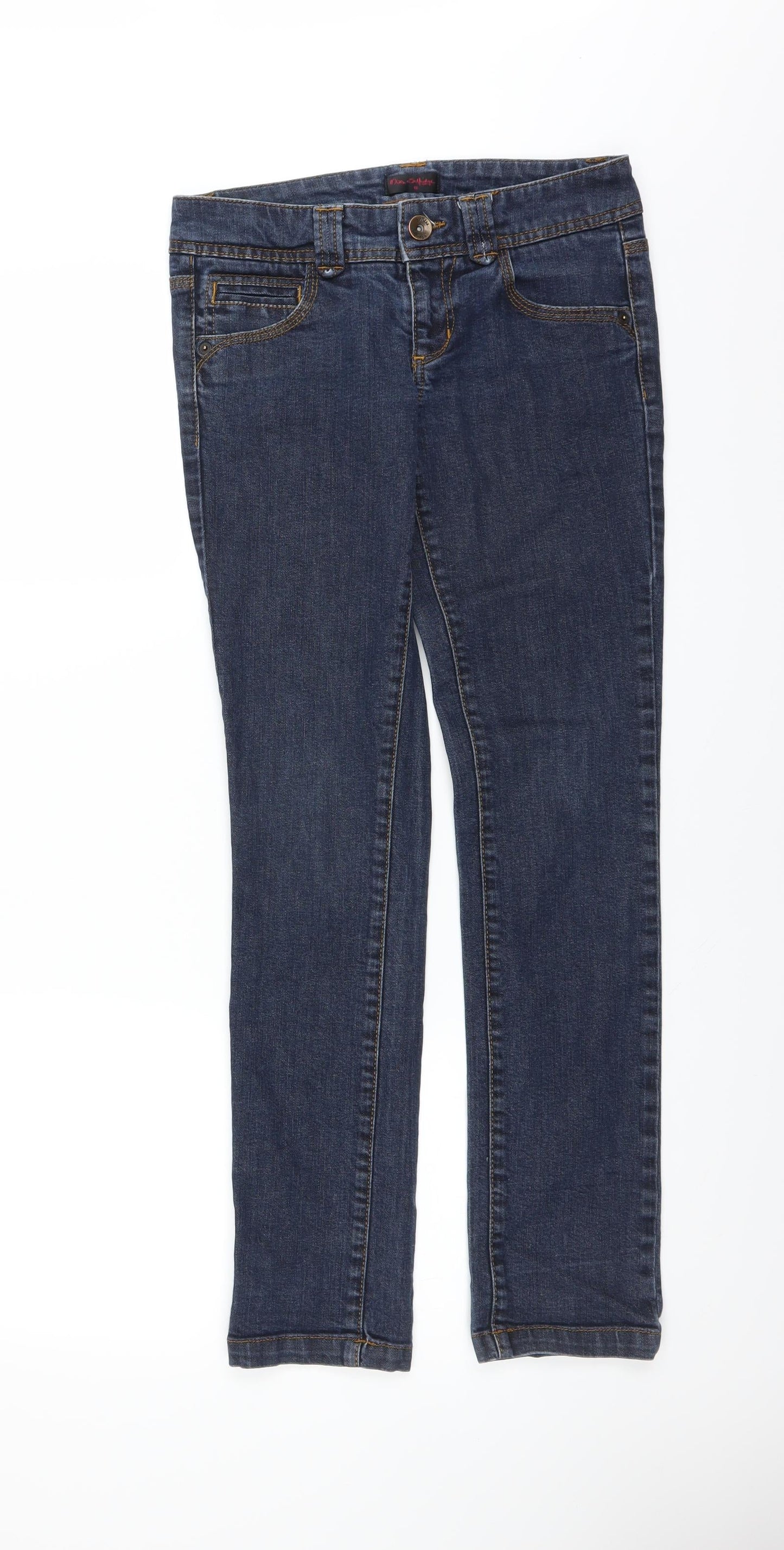 Miss Selfridge Womens Blue   Straight Jeans Size 8 L30 in