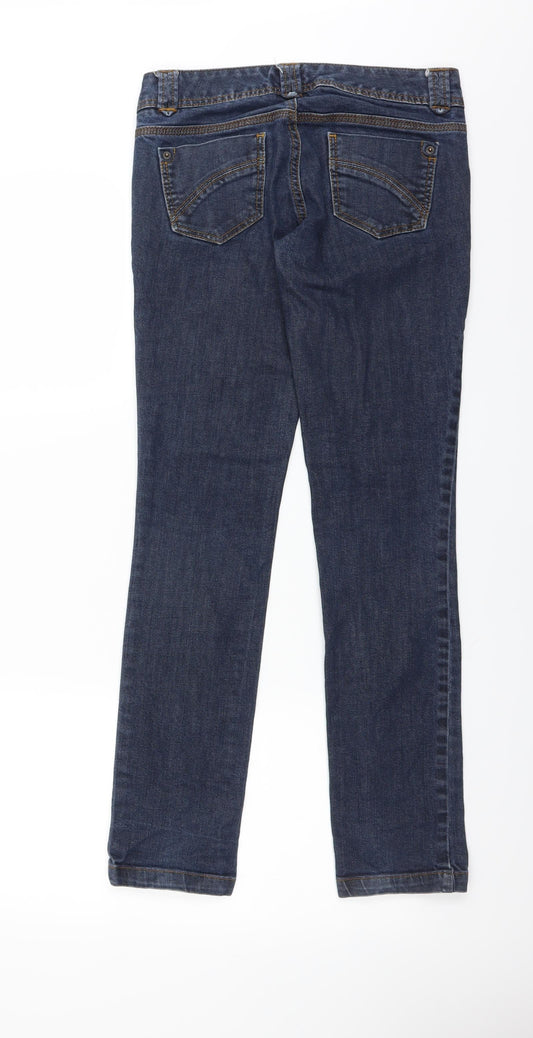 Miss Selfridge Womens Blue   Straight Jeans Size 8 L30 in