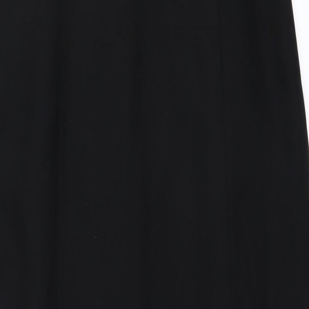 Preworn Womens Black   Shift    - Fringed hem