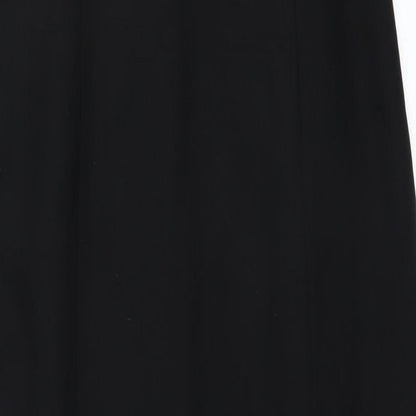 Preworn Womens Black   Shift    - Fringed hem