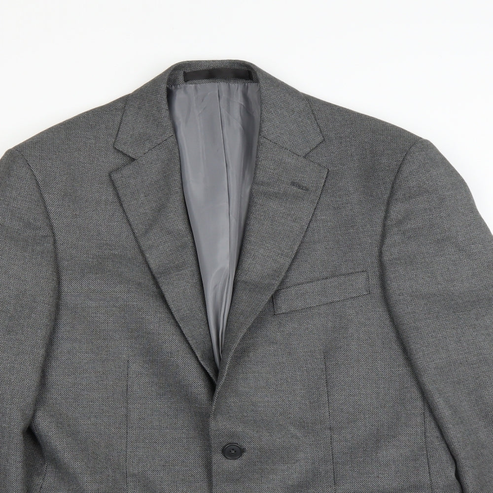 Mens UK Size 38 Marks and Spencer Regular Grey Suit Jacket