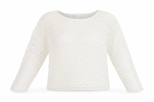 Preworn Womens White   Pullover Jumper Size M  - CUT OUT DETAIL
