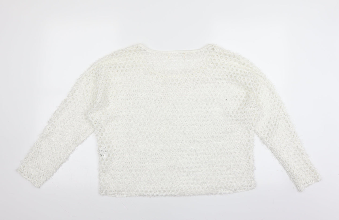 Preworn Womens White   Pullover Jumper Size M  - CUT OUT DETAIL