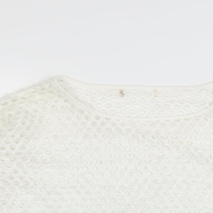 Preworn Womens White   Pullover Jumper Size M  - CUT OUT DETAIL