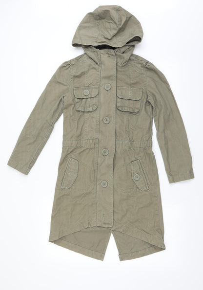 Miss Evie Girls Green   Parka Jacket Size 10-11 Years