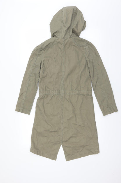 Miss Evie Girls Green   Parka Jacket Size 10-11 Years