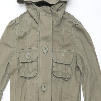 Miss Evie Girls Green   Parka Jacket Size 10-11 Years