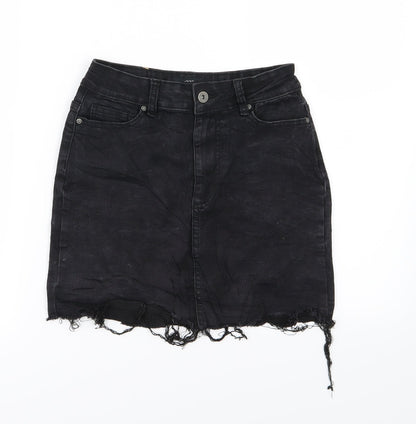 FACTORIE Womens Black  Denim A-Line Skirt Size 8