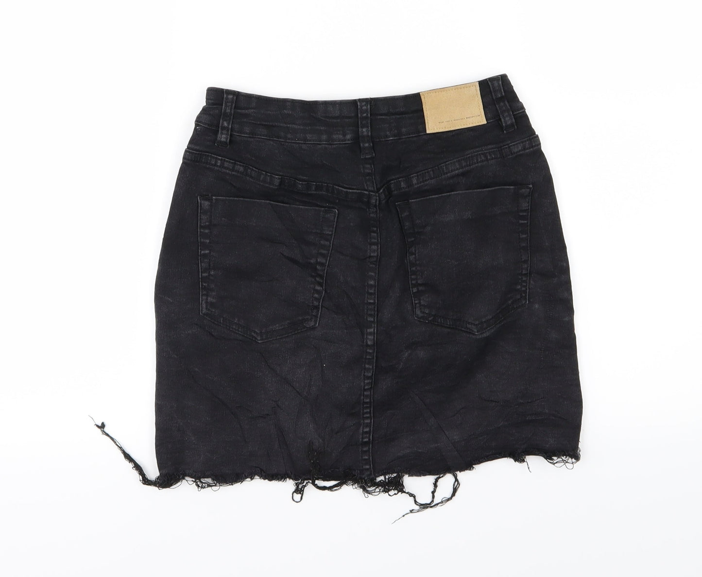FACTORIE Womens Black  Denim A-Line Skirt Size 8
