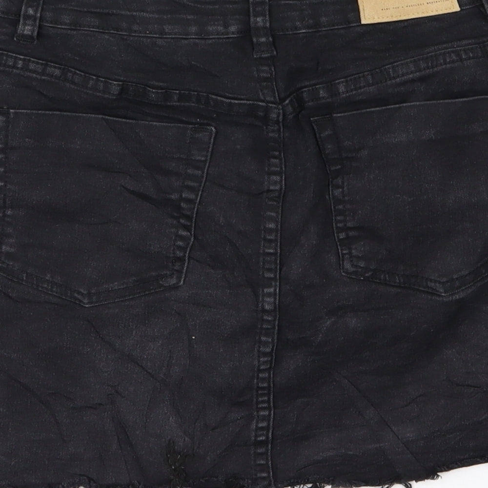 FACTORIE Womens Black  Denim A-Line Skirt Size 8