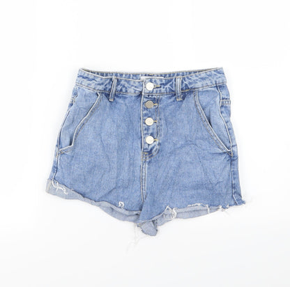 REDAIL Womens Blue  Denim Hot Pants Shorts Size 6