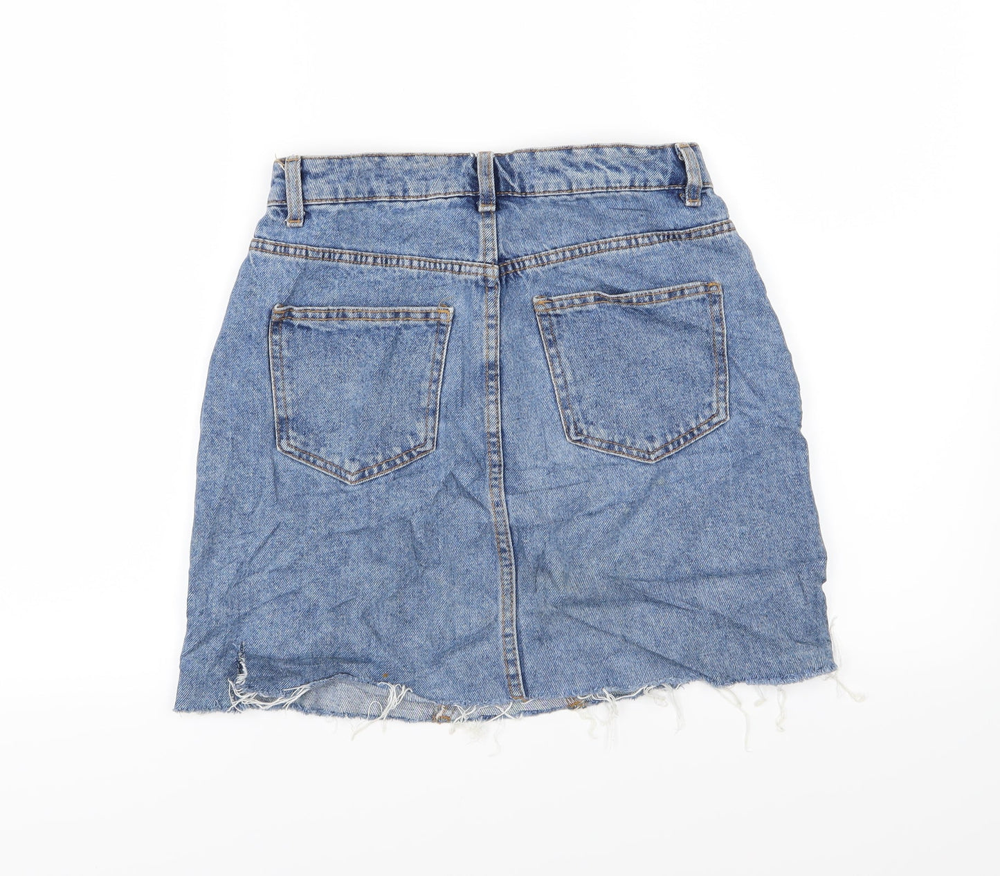 Womens UK Size 8 Denim & Co. A-Line Denim Skirt
